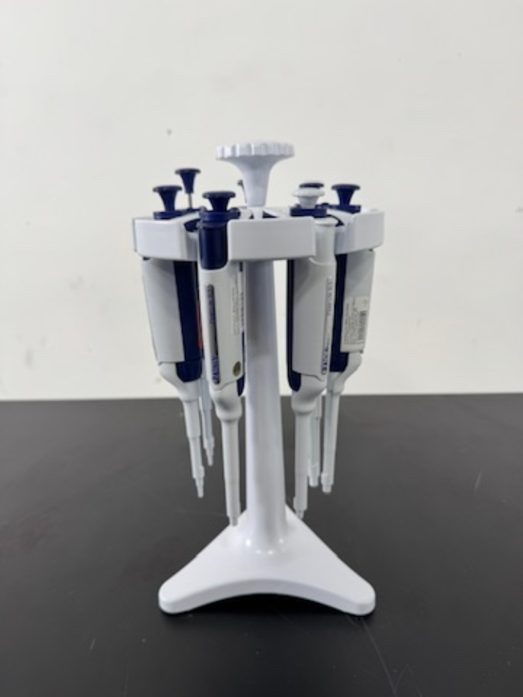 Image of Rainin Pipet-Lite XLS Single Channel Pipettes w/Stand - Quantity 7